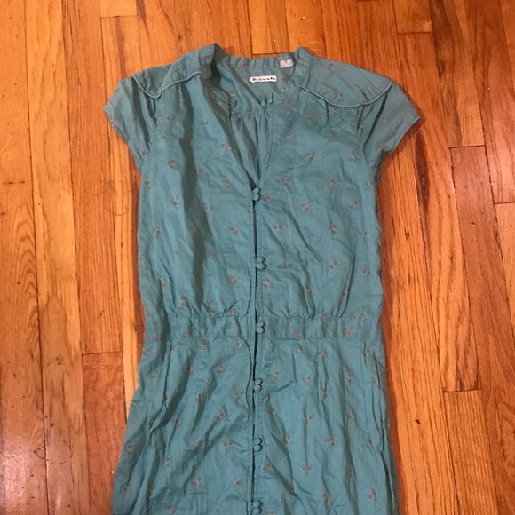 Vintage Ben Sherman Oriental Turquoise Dress - Picture 6 of 10
